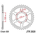 Couronne JT SPROCKETS acier standard 2020 - 520