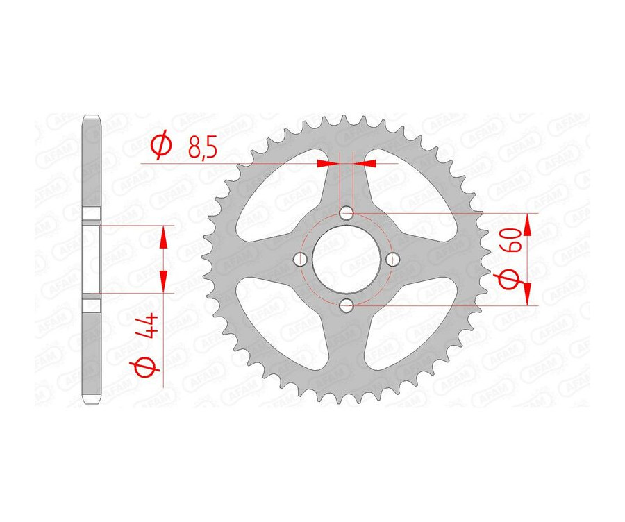 Couronne AFAM acier standard 12100 - 420