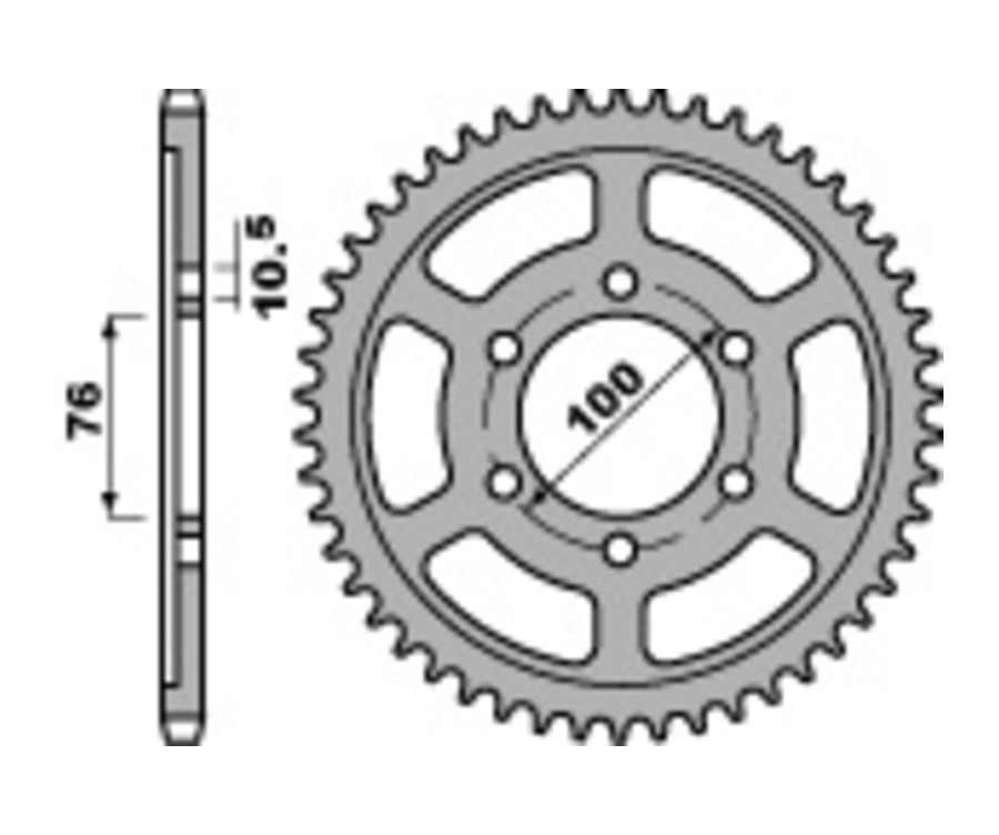 Couronne PBR acier C45 standard 825 - 530