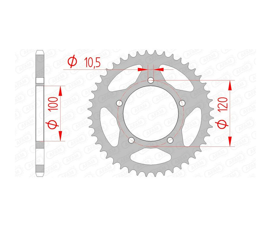 Couronne AFAM acier standard 35801 - 520