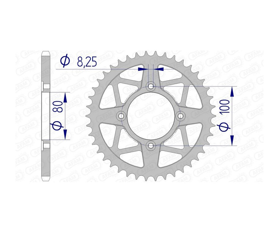 Couronne AFAM aluminium 93320 - 520