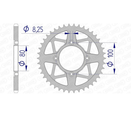 Couronne AFAM aluminium 93320 - 520 - 1074809003