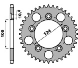 Couronne PBR acier C45 standard 4443 - 525