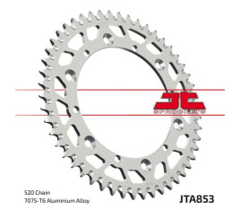 Couronne JT SPROCKETS aluminium ultra-light anti-boue 853 - 520