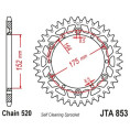 Couronne JT SPROCKETS aluminium ultra-light anti-boue 853 - 520