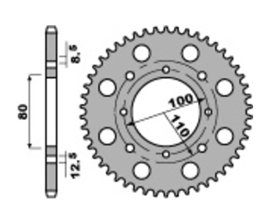 Couronne PBR acier C45 standard 819 - 520