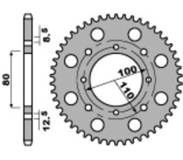 Couronne PBR acier C45 standard 819 - 520