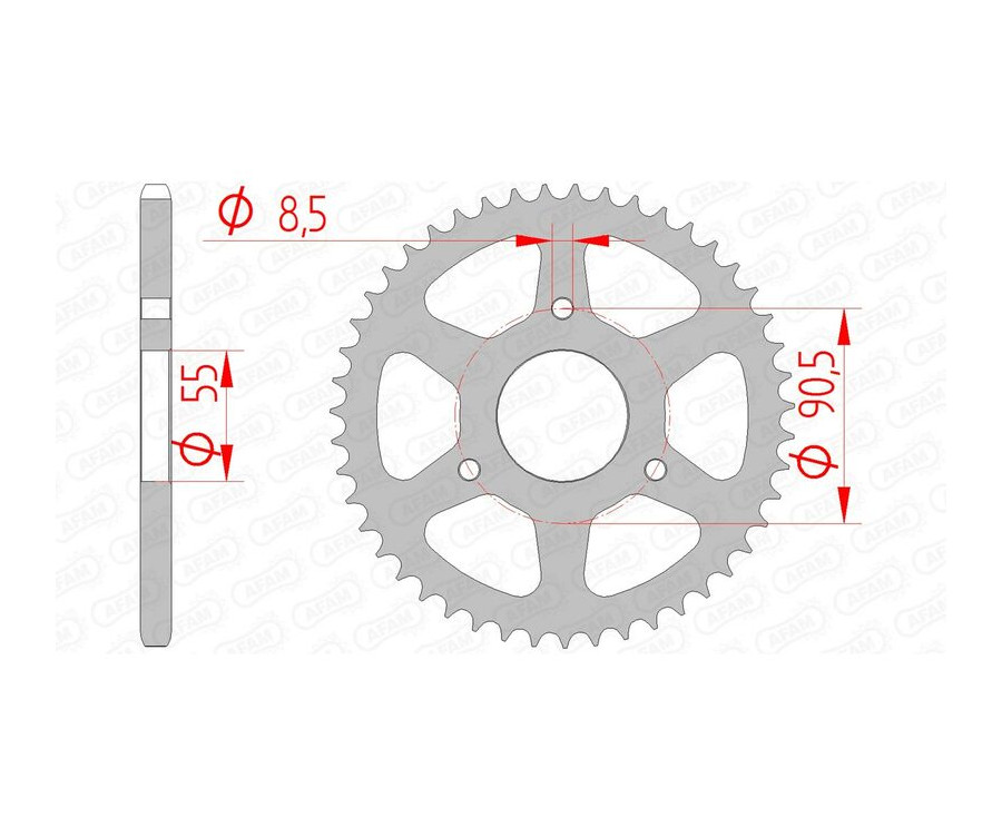 Couronne AFAM acier standard 80104 - 420