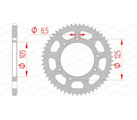 Couronne AFAM acier standard 47103 - 420 - 1074659007