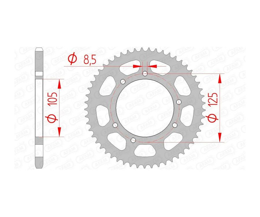 Couronne AFAM acier standard 47103 - 420