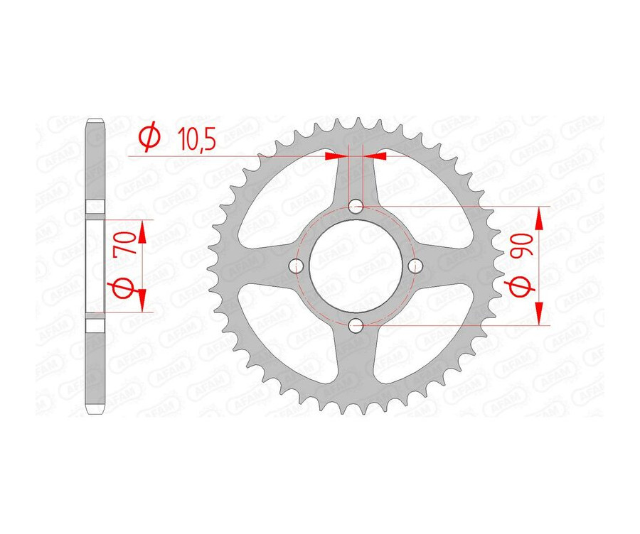 Couronne AFAM acier standard 16310 - 520