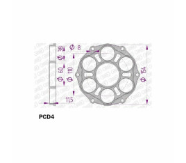 Support de couronne AFAM - Type 51804/51803