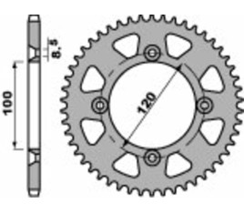 Couronne PBR acier C45 standard 798 - 428