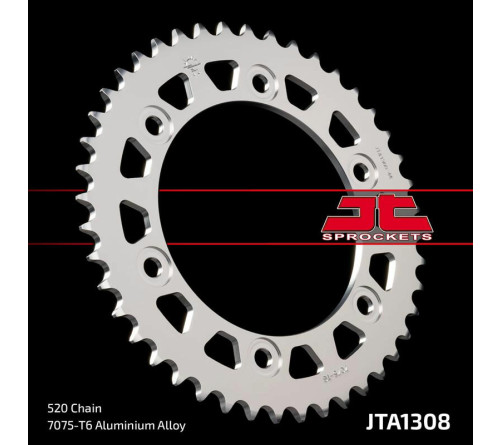 Couronne JT SPROCKETS aluminium ultra-light 1308 - 520 - 1096559005