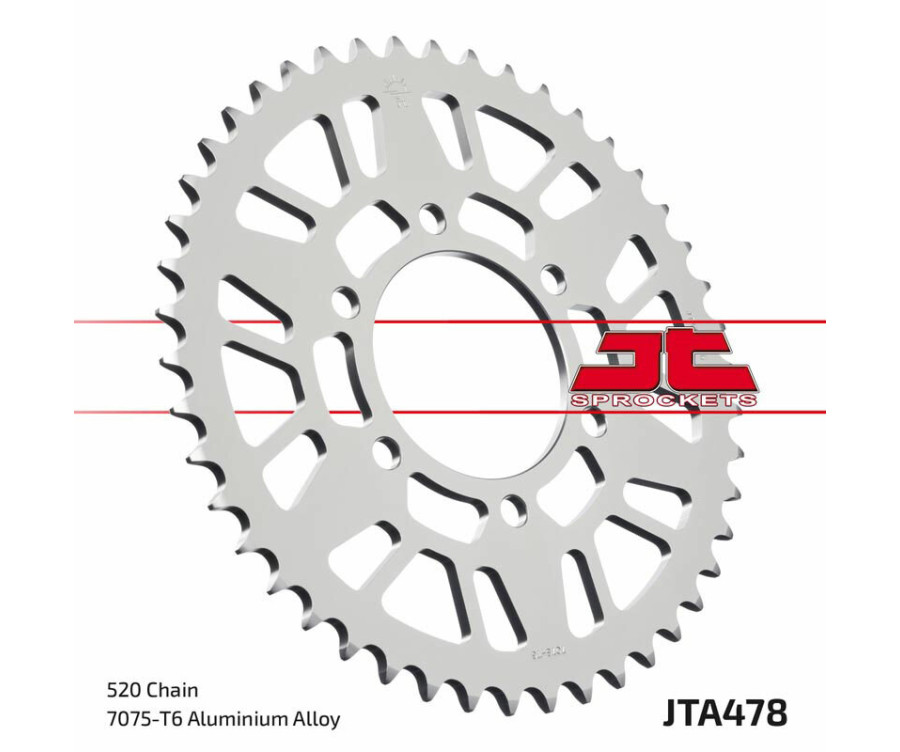 Couronne JT SPROCKETS aluminium ultra-light 478 - 520