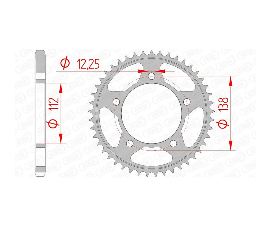 Couronne AFAM acier standard 10613 - 525