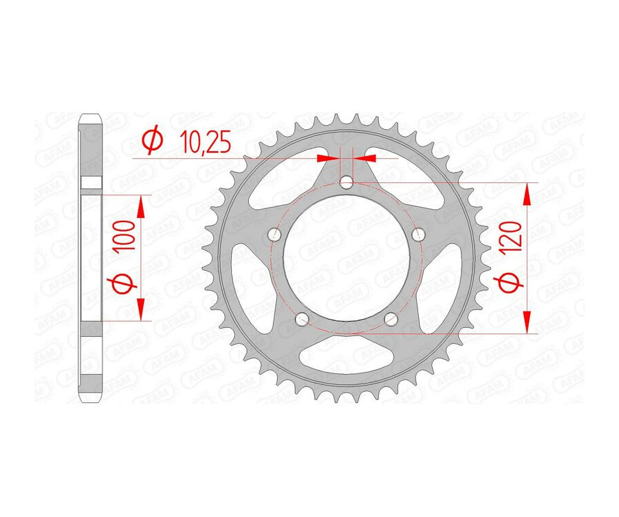 Couronne AFAM acier standard 35802 - 525