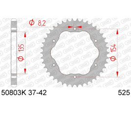 Couronne AFAM acier standard 50803K - 525 - 1074680002