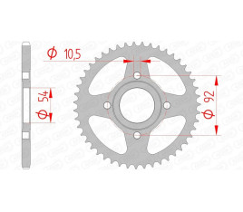 Couronne AFAM acier standard 12112 - 420 - 1074405001