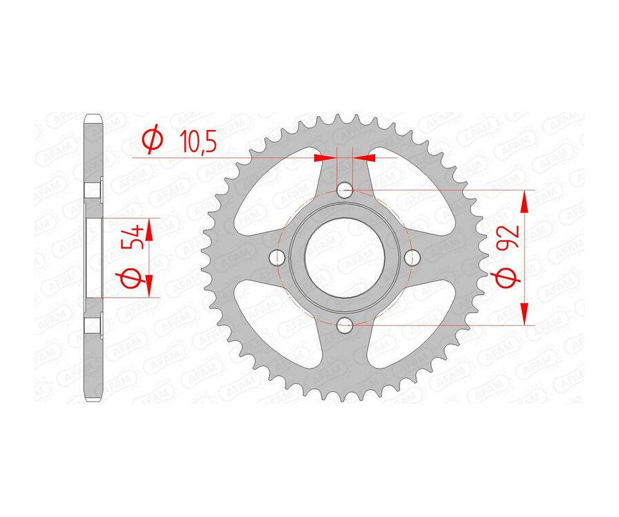 Couronne AFAM acier standard 12112 - 420