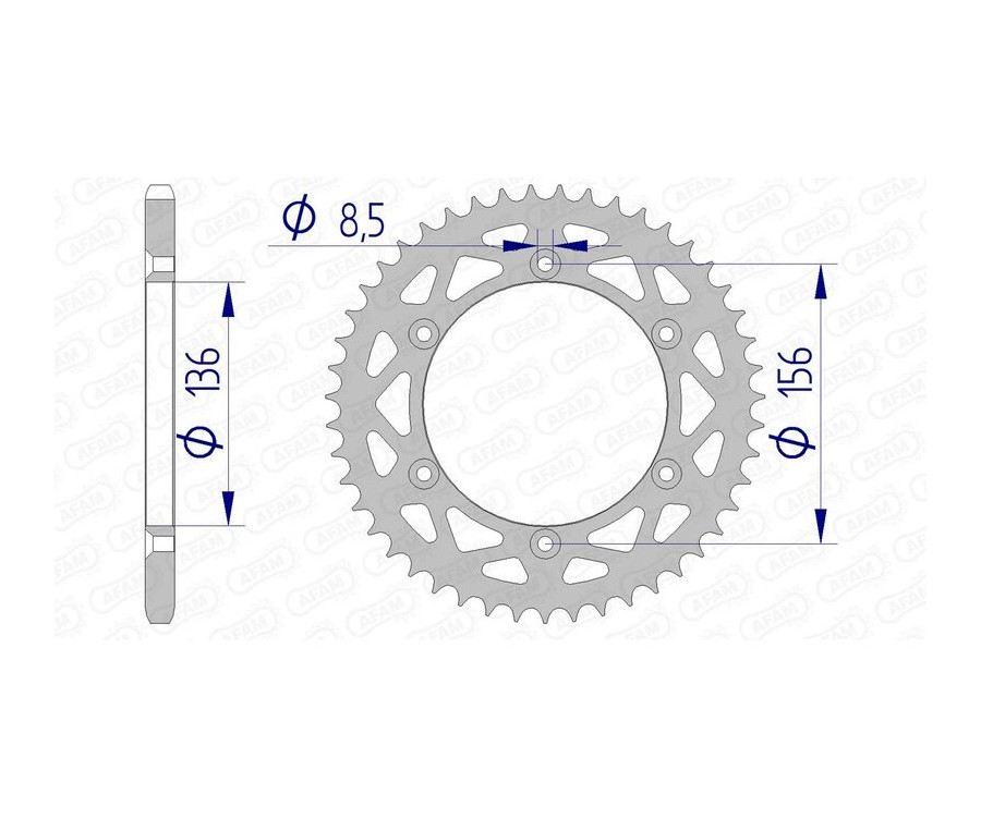 Couronne AFAM aluminium 15206 - 520