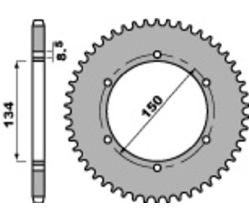 Couronne PBR acier C45 standard 463 - 428 - 1075372002