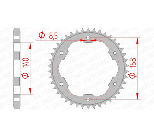 Couronne AFAM acier standard 92634 - 525 - 1074789002