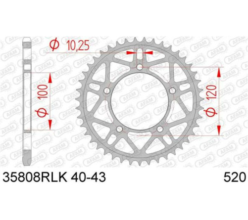 Couronne AFAM acier Ultra-Light 35808 - 520 - 1074630003