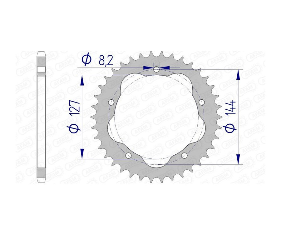 Couronne AFAM aluminium 51607 - 520