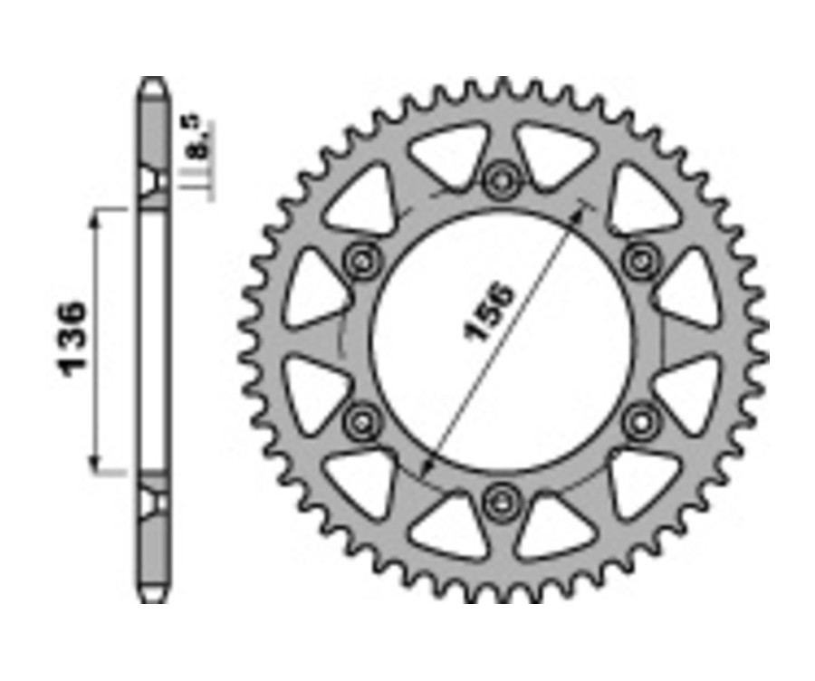 Couronne PBR aluminium Ultra-Light 702 - 520