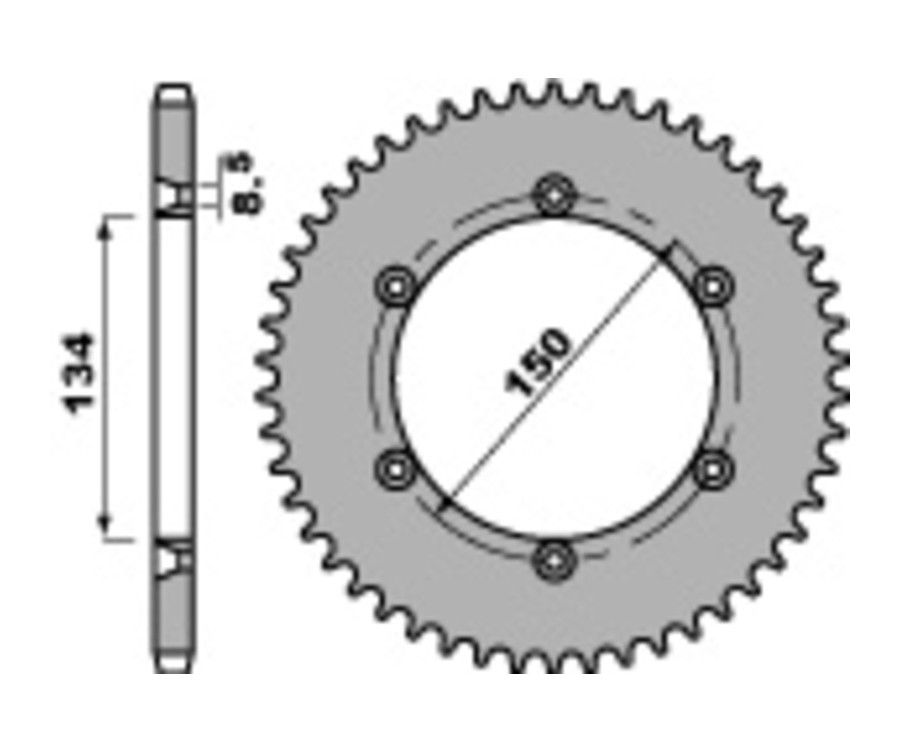 Couronne PBR acier C45 standard 4330 - 428