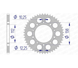 Couronne AFAM aluminium Ultra-Light 11509 - 520 - 1074394004