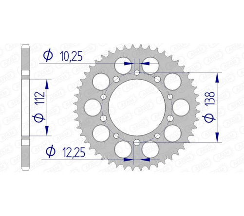 Couronne AFAM aluminium Ultra-Light 11509 - 520 - 1074394004