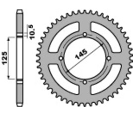 Couronne PBR acier C45 standard 857 - 520 - 1075469005