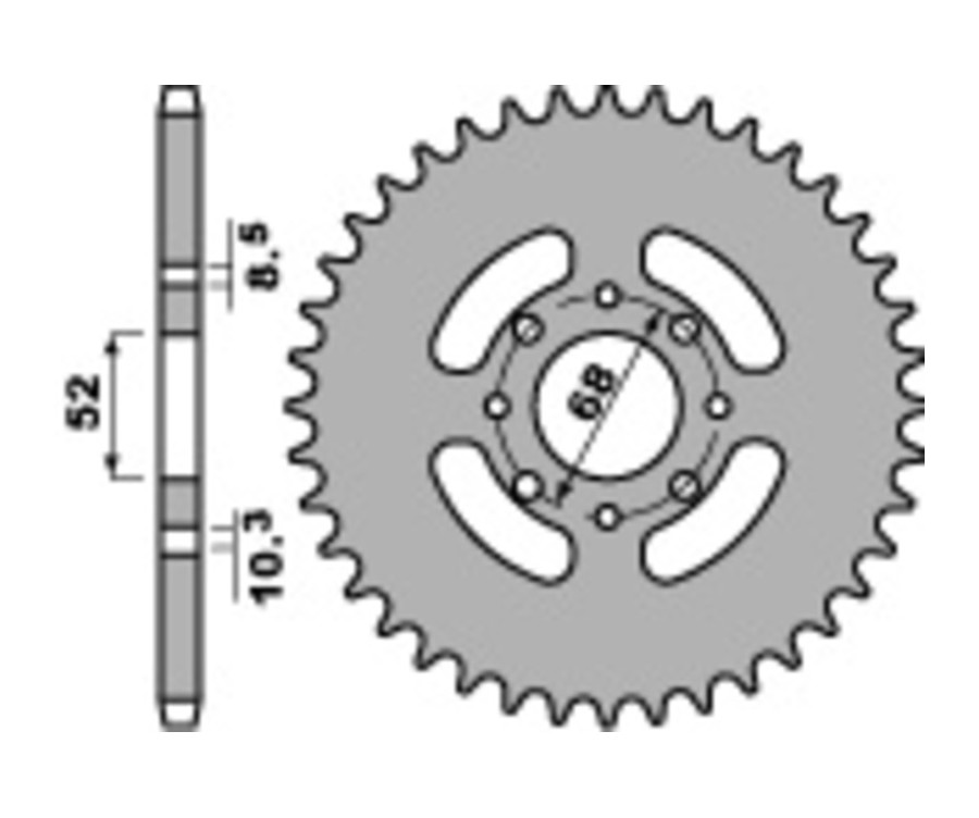 Couronne PBR acier standard 801 - 520