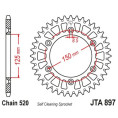 Couronne JT SPROCKETS Racelite aluminium noir 897 - 520