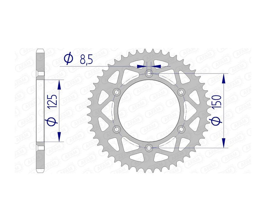 Couronne AFAM aluminium 72304 - 520