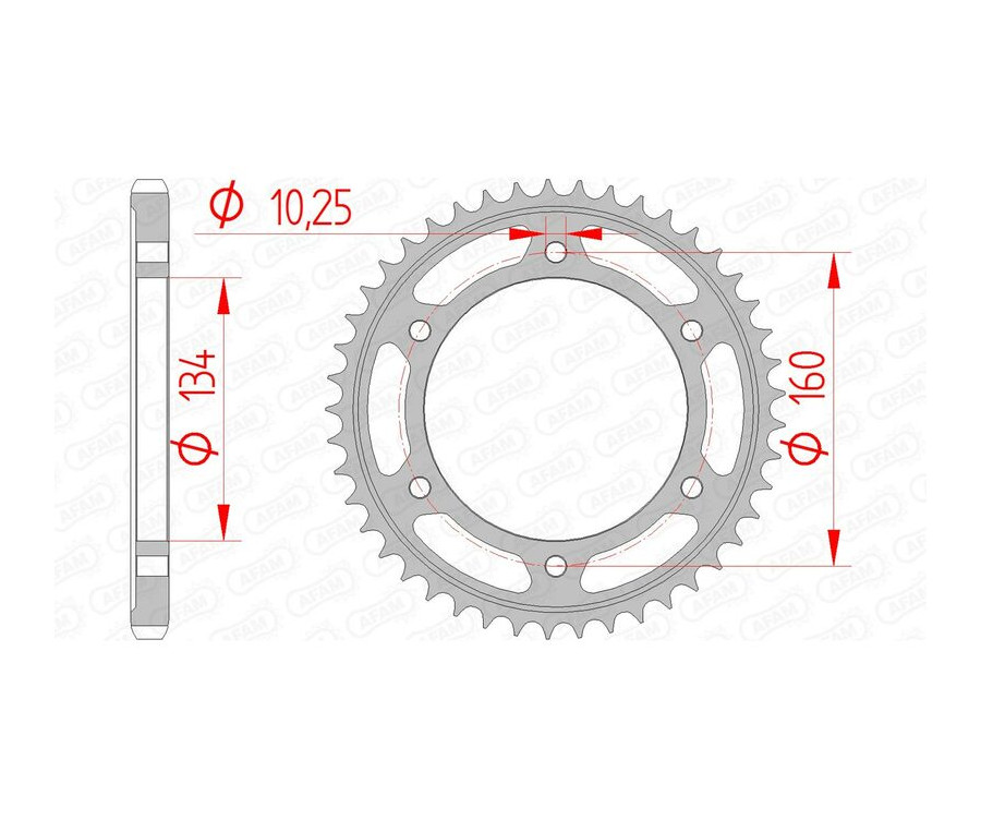 Couronne AFAM acier standard 10617 - 525