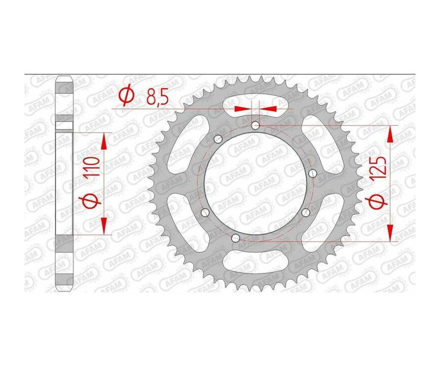 Couronne AFAM acier standard 59104 - 428