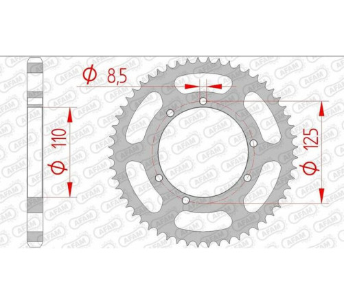 Couronne AFAM acier standard 59104 - 428