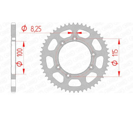 Couronne AFAM acier standard 92115 - 420 - 1074770003