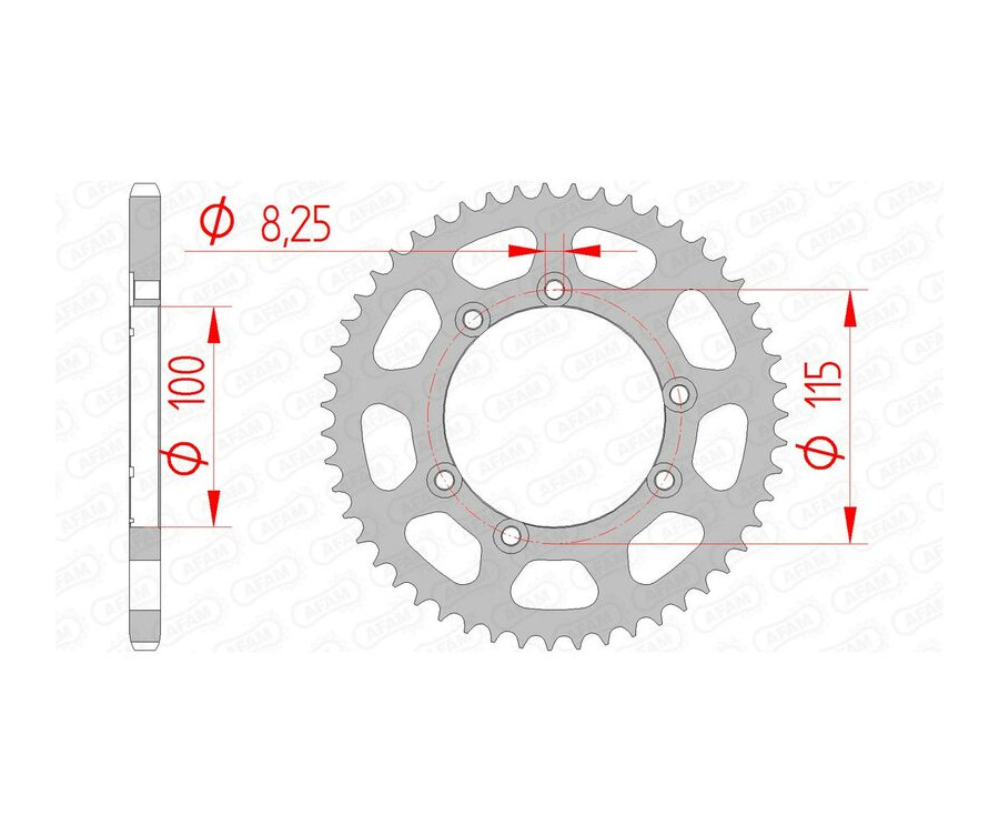 Couronne AFAM acier standard 92115 - 420