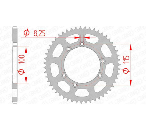 Couronne AFAM acier standard 92115 - 420