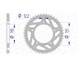 Couronne AFAM aluminium 165801 - 520 - 1074578010