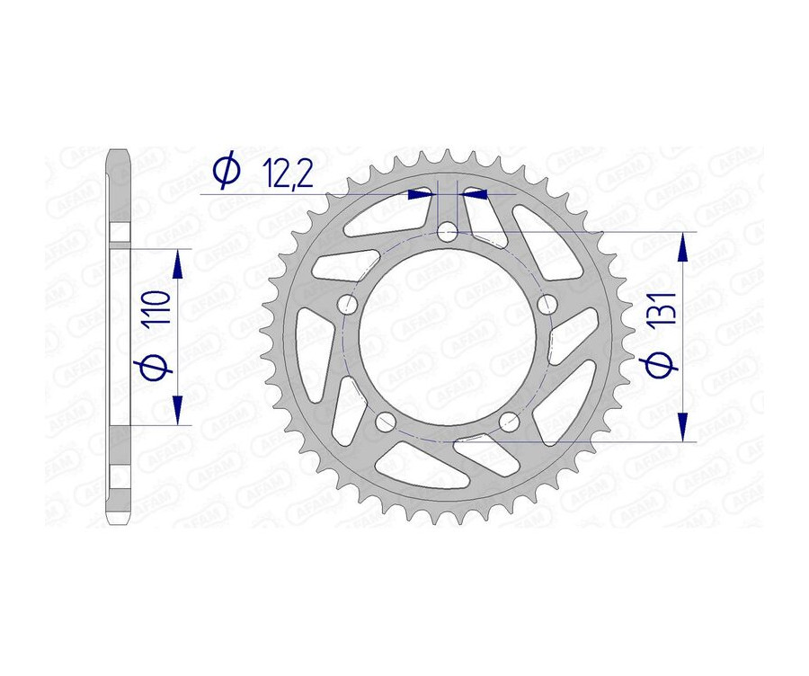 Couronne AFAM aluminium 165801 - 520