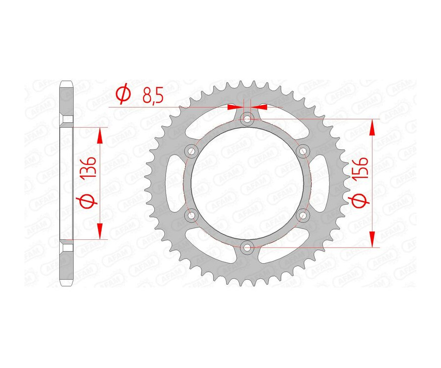 Couronne AFAM acier standard 14206 - 520