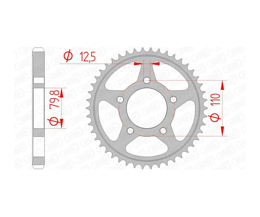 Couronne AFAM acier standard 86600 - 530