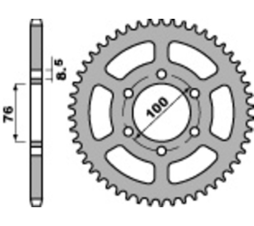 Couronne PBR acier C45 standard 4513 - 428 - 1075344001