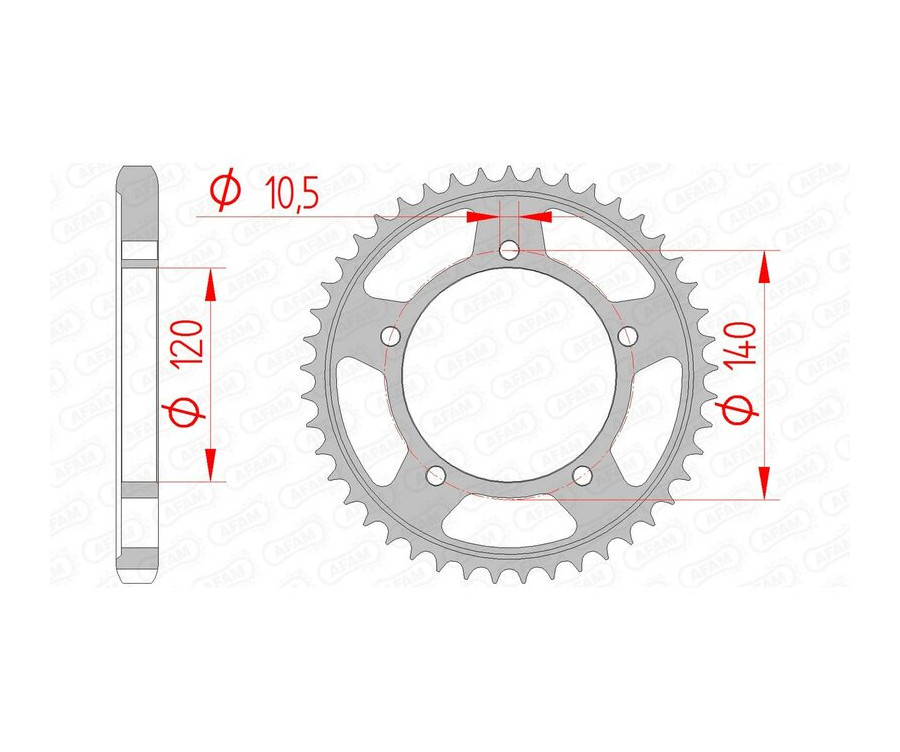 Couronne AFAM acier standard 86603 - 530