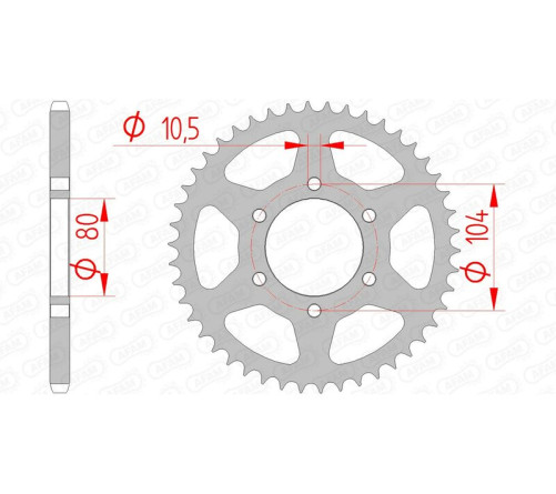 Couronne AFAM acier standard 16606 - 520 - 1074587003